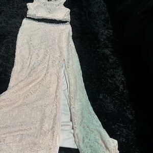 City Triangles Cream Lace Dress